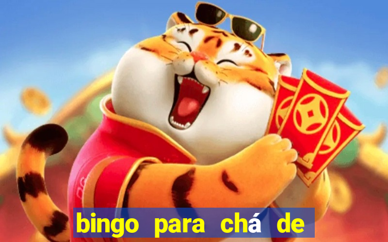 bingo para chá de bebê para imprimir grátis