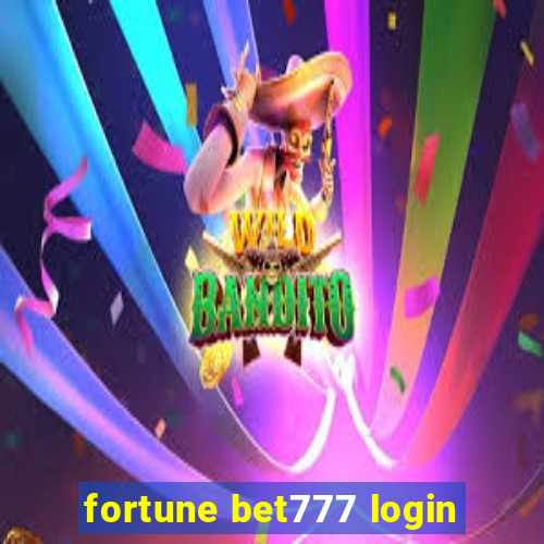 fortune bet777 login