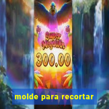 molde para recortar