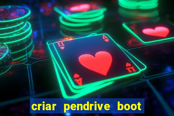 criar pendrive boot windows 10