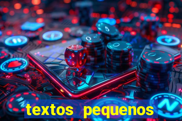 textos pequenos para alfabetizar