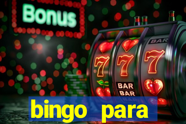 bingo para despedida de solteira para imprimir