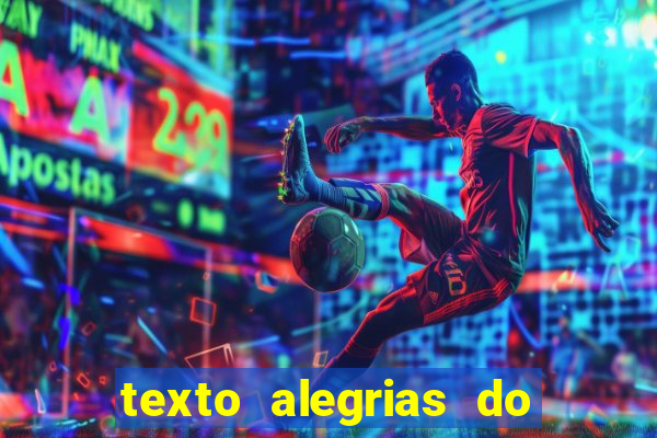 texto alegrias do natal com interpretação e gabarito