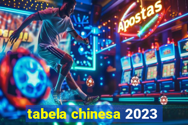 tabela chinesa 2023