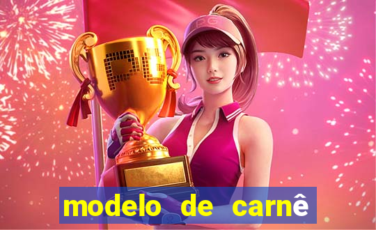 modelo de carnê de pagamento word